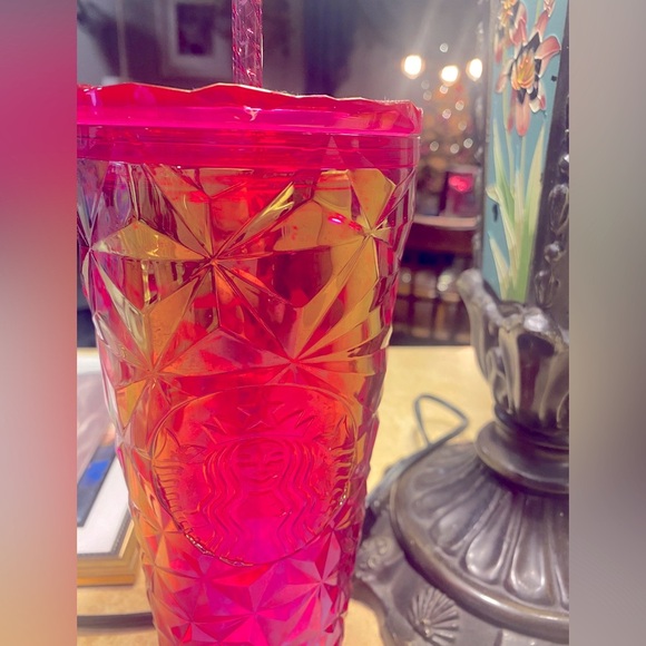 Starbucks raspberry summer cold brew cup nwt straw included - Picture 4 of 9